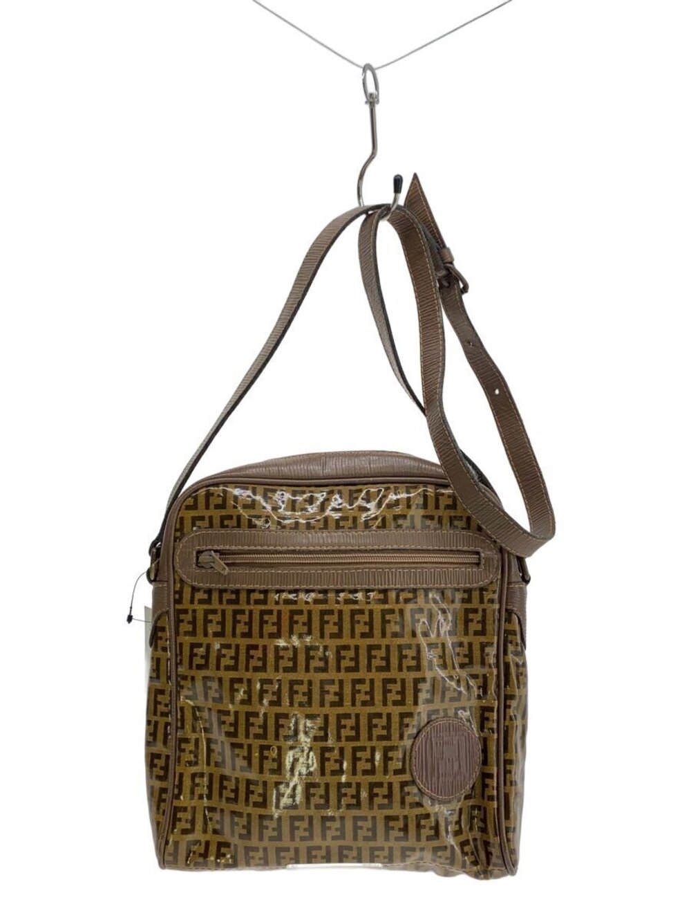 Fendi Zucchino camera bag iconic brown FF monogram